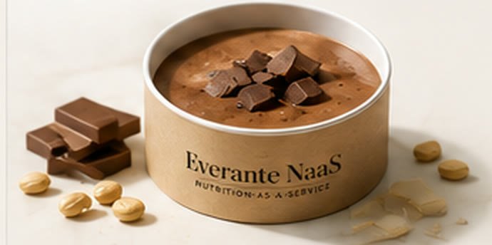 Muscle Fuel chocolate peanut smoothie with dark chocolate and roasted peanuts